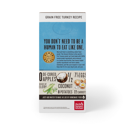 The Honest Kitchen Grain Free Turkey Recipe Dehydrated Dog Food