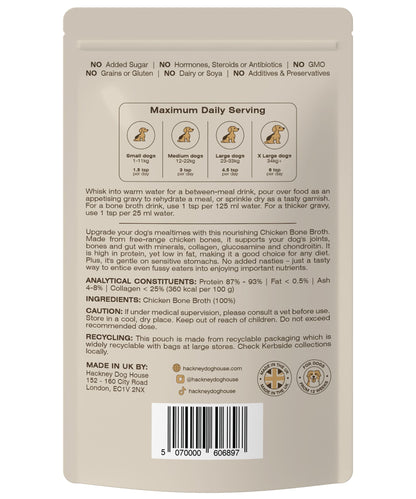 Hackney Dog House Chicken Bone Broth Powder For Dogs