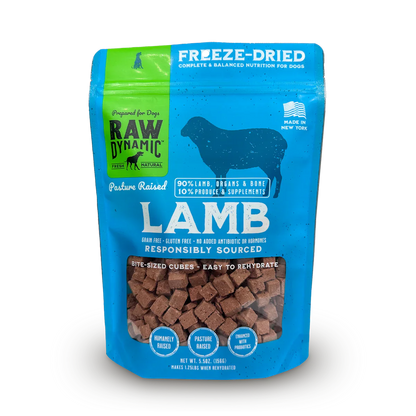 Raw Dynamic Freeze Dried Lamb Dog Food