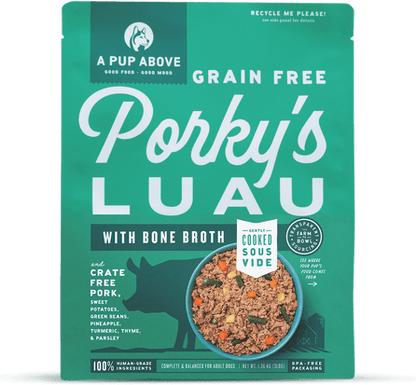 A Pup Above Porky's Luau Gently Cooked Frozen Dog Food